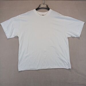 Elwood XL Mens T Shirt Boxy Drop Shoulder Oversized White 24x28